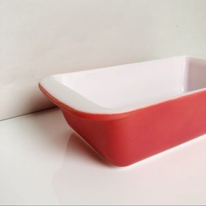 Vintage Flamingo Pink Pyrex 212 Loaf Pan